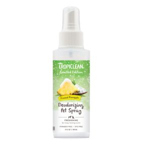 TropiClean Deodorizing Pet Spray Frosted Pineapple 4oz