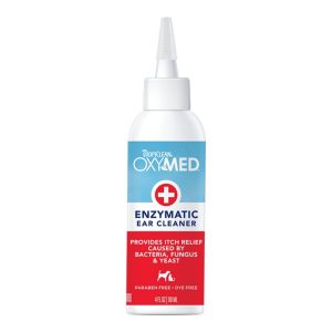 TropiClean OxyMed Enzymatic Ear Cleaner for Pets 4oz