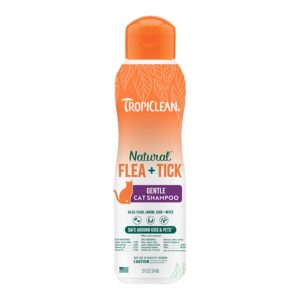 TropiClean Natural Flea & Tick Cat Shampoo 12oz