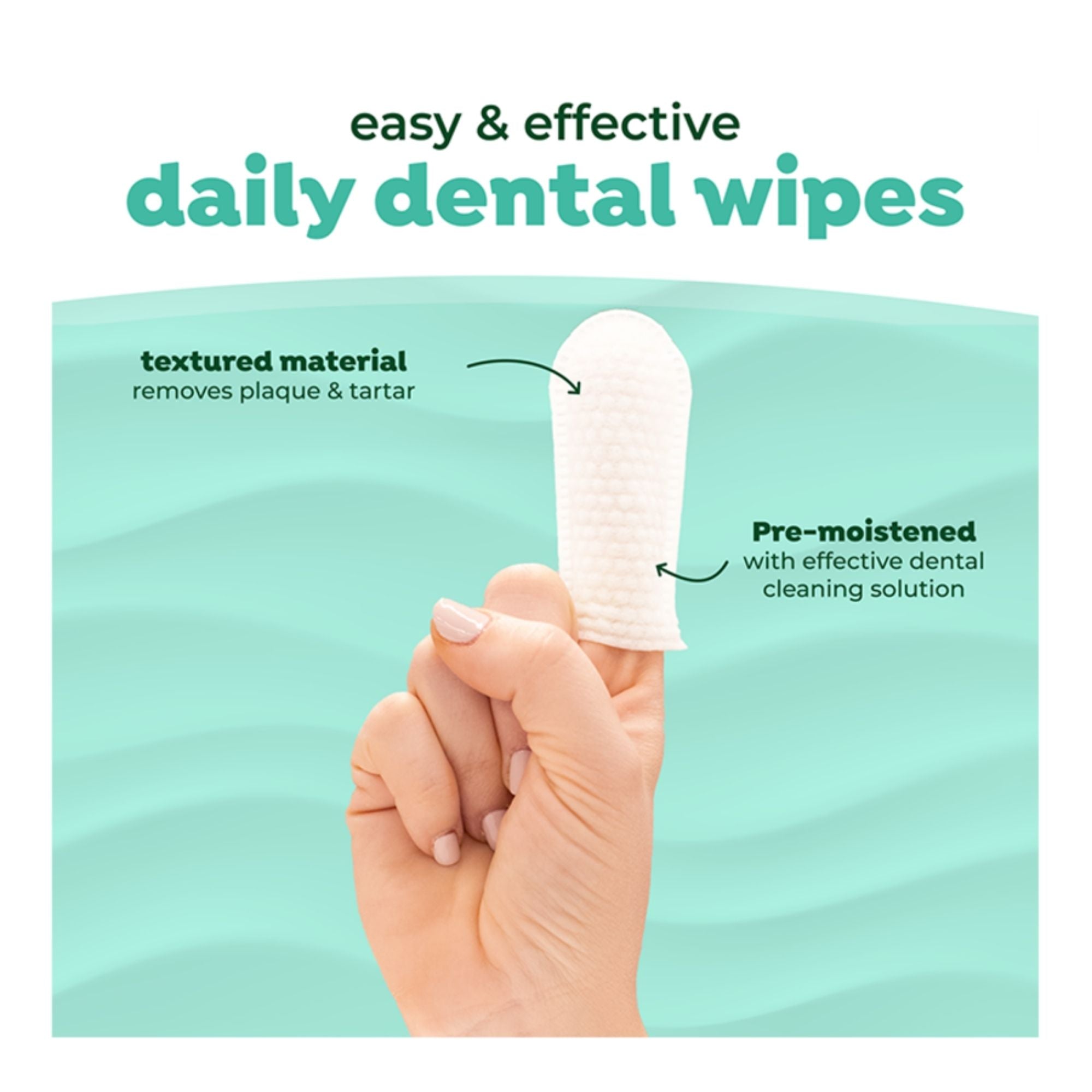 Fresh Breath by TropiClean Daily Dental Wipes 50ct - Image 2