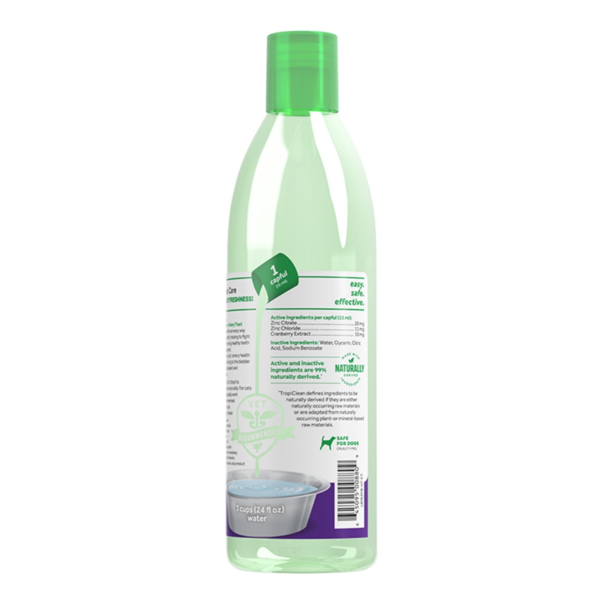 Fresh Breath by TropiClean Dental Water Additive + UTI Support for Cats 16oz - Image 2