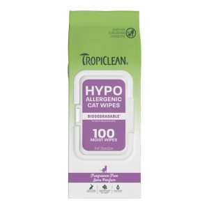 TropiClean HypoAllergenic Cat Wipes 100ct