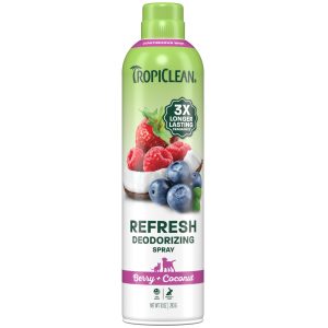 TropiClean Refresh Deodorizing Pet Spray Berry & Coconut 10oz