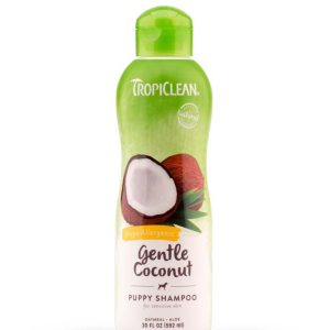 TropiClean Tearless Hypoallergenic Puppy & Kitten Shampoo Gentle Coconut 20oz