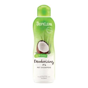 TropiClean Aloe & Coconut Deodorizing Shampoo for Pets, 20oz
