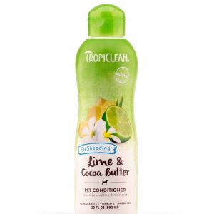 TropiClean Shed Control Pet Conditioner Lime and Cocoa Butter 20oz