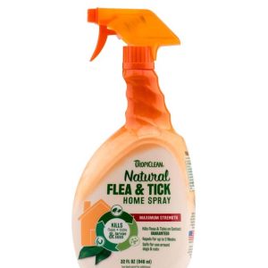 TropiClean Natural Flea & Tick Home Spray For Dogs, 32oz