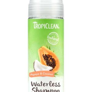 TropiClean No Rinse 2in1 Luxury Pet Shampoo Papaya and Coconut 7.4oz