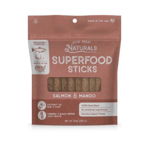 Dog Treat Naturals Superfood Sticks, Salmon & Mango