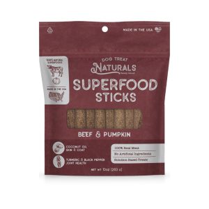 Dog Treat Naturals Superfood Sticks, Beef & Pumpkin