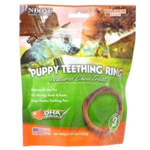 N-Bone Puppy Teething Rings Pumpkin