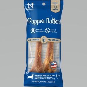N-Bone Pupper Nutter Peanut Butter Dental Chew, Small, 2 Pack