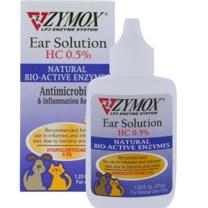 Zymox Ear Solution with .5% Hydrocortisone 1.25oz bottle