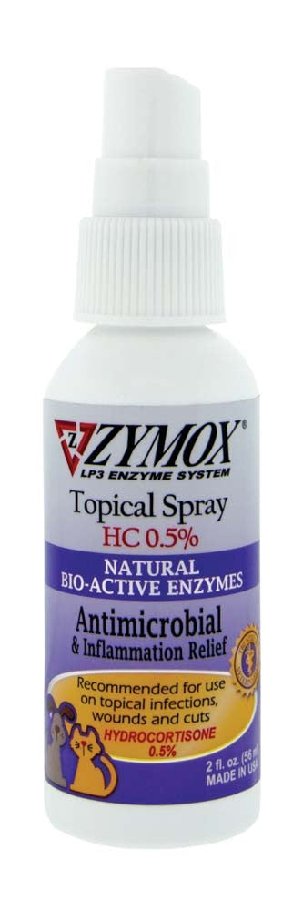 Zymox Topical Spray with 0.5% Hydrocortisone, 2 oz