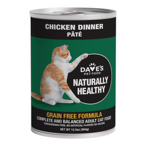 Dave's Naturally Healthy Grain-Free Wet Cat Food, Chicken Formula