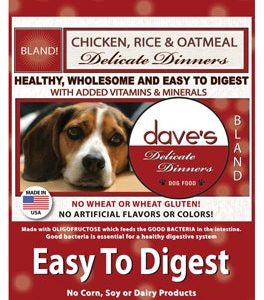 Dave's Delicate Dinners Easy-to-Digest Dry Cat Food, Chicken, Rice & Oatmeal