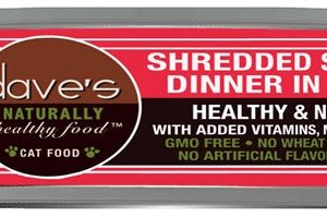 Dave's Naturally Healthy Grain-Free Shredded Salmon in Gravy, 5.5 oz, 24 Pack