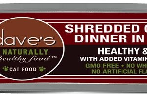 Dave's Naturally Healthy Shredded Chicken in Gravy Wet Cat Food, 5.5 oz, 24 Pack
