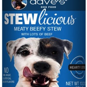 Dave's Stewlicious Meaty Beefy Stew Wet Dog Food, 13.2 oz (Case of 12)