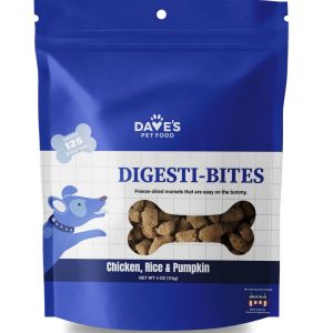 Dave's Digesti-Bites Freeze-Dried Chicken, Rice & Pumpkin, 4 oz