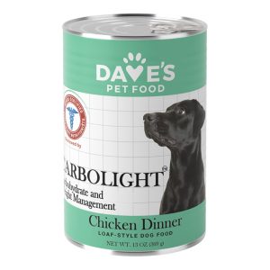 Dave's CarboLight Chicken Dinner Wet Dog Food, 13 oz (Case of 12)
