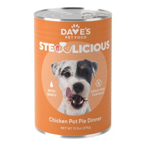 Dave's Stewlicious Chicken Pot Pie Dinner Wet Dog Food, 13.2 oz (Case of 12)