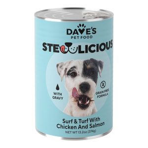 Dave's Stewlicious Surf & Turf Wet Dog Food, 13.2 oz (Case of 12)