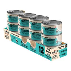 Dave's Naturally Healthy Chicken with Goat Milk Pâté Variety Pack, 9 oz, 12 Pack