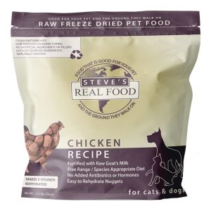 Steve's Real Food Freeze-Dried Chicken Nuggets for Dogs & Cats, 1.25 lb