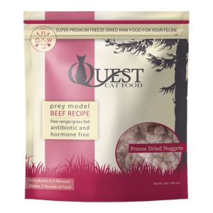 Steve's Real Food Quest Freeze-Dried Raw Cat Food Nuggets, Beef, 10 oz