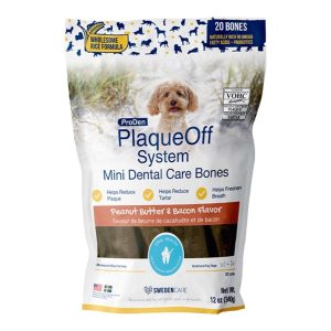 ProDen PlaqueOff Mini Dental Bones Peanut Butter & Bacon , 12 oz