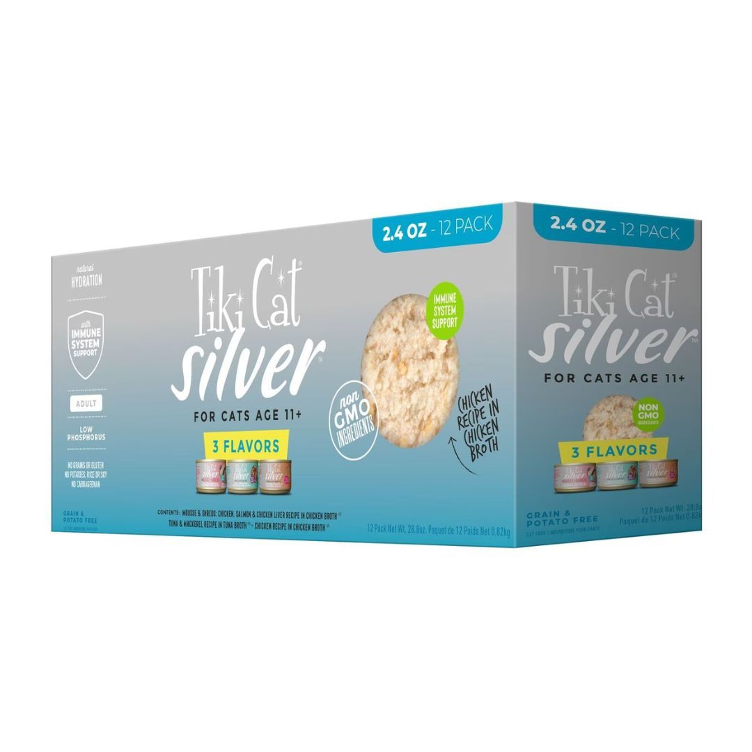 Tiki Cat Silver Senior Variety Pack, 2.4 oz