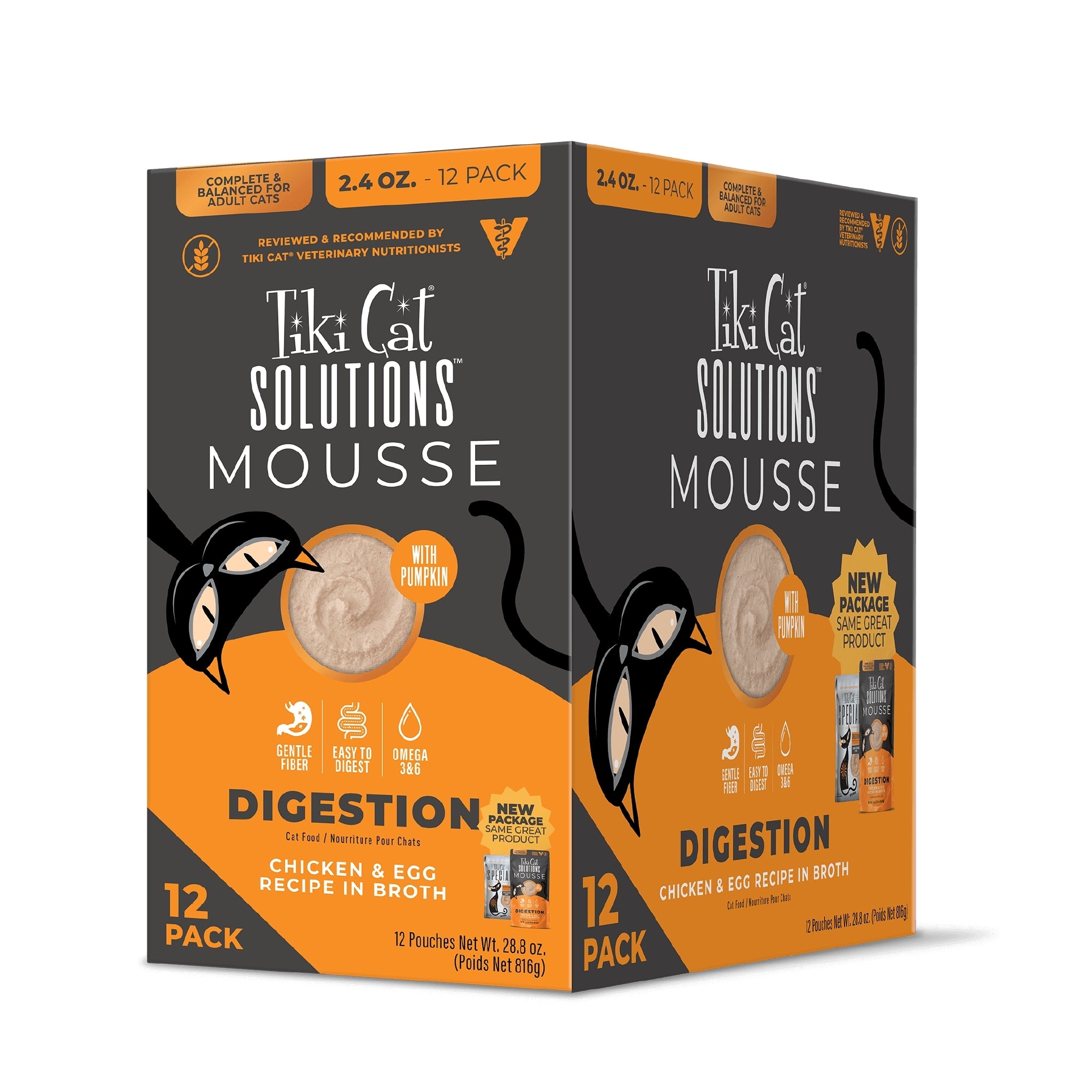Tiki Cat Solutions Digestion Mousse, Chicken & Egg, 2.4 oz (Case of 12) - Image 4