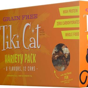 Tiki Cat King Kamehameha Luau Variety Pack, 2.8 oz (Case of 12)