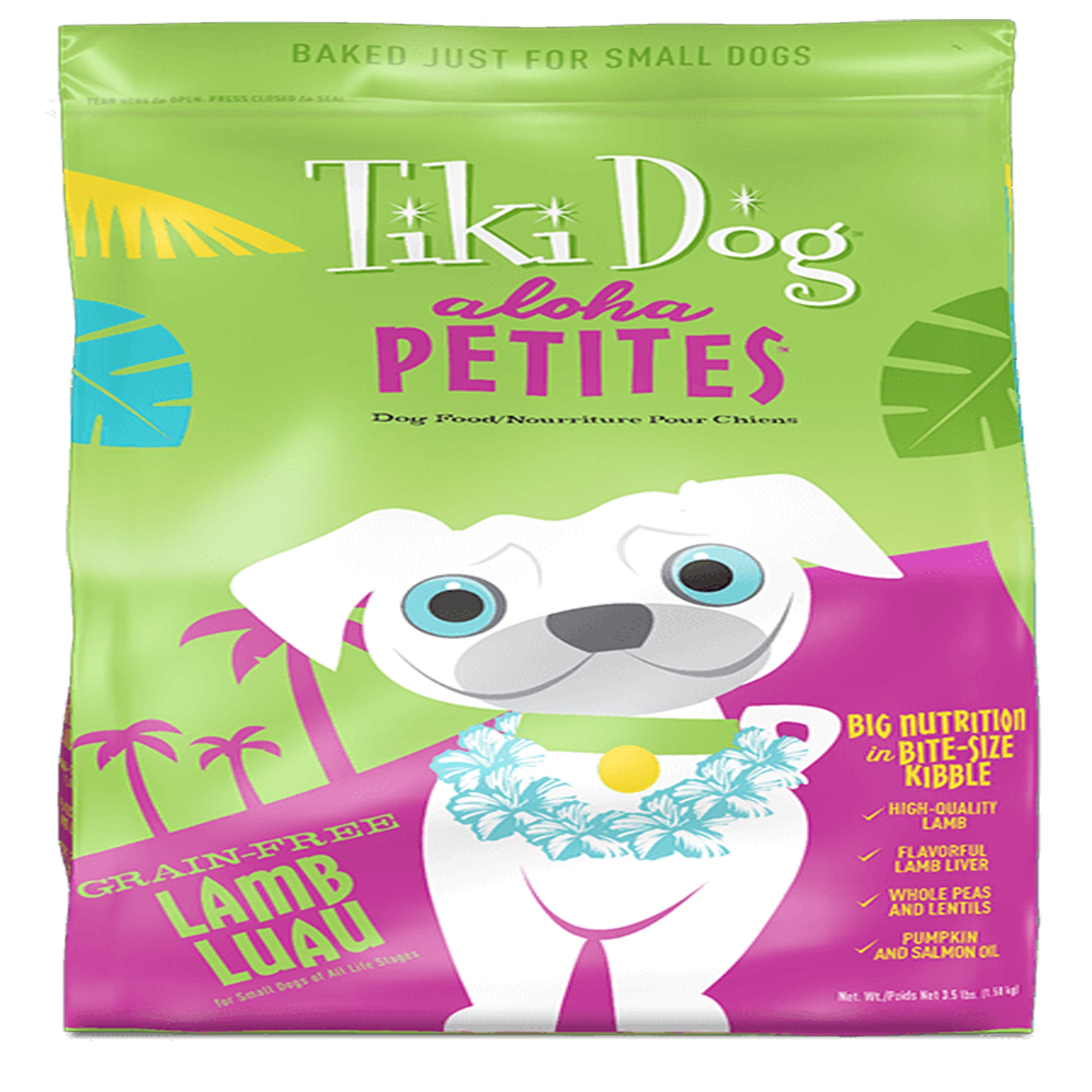 Tiki Dog Aloha Luau Lamb Small Breed Dry Dog Food, 3.5 lb