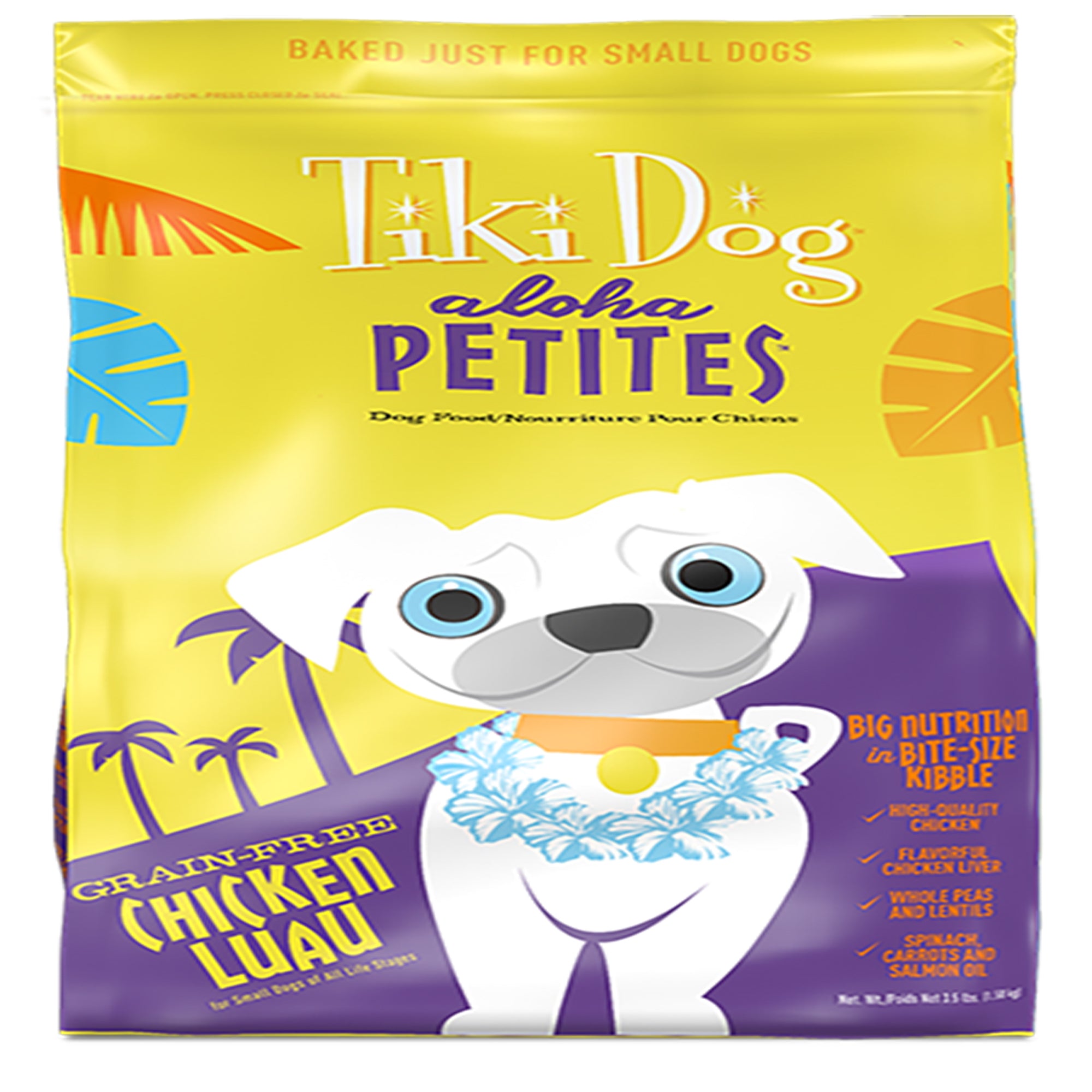 Tiki Dog Aloha Luau Small Breed Dry Dog Food, Chicken, 3.5 lb