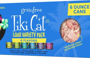Tiki Cat Queen Emma Luau Variety Pack, 6 oz (Case of 8)