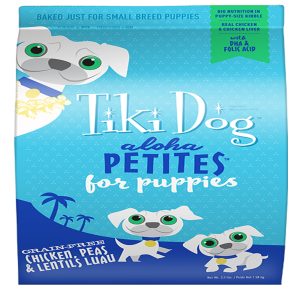 Tiki Dog Aloha Puppy Chicken, Peas & Lentils Small Breed Dry Dog Food, 3.5 lb