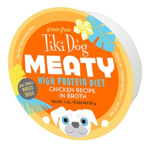 Tiki Dog Meaty Chicken in Broth, 3 oz (Case of 4)