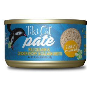 Tiki Cat Luau Wild Salmon & Chicken Pâté, 2.8 oz (Case of 12)