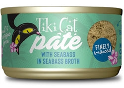 Tiki Cat Luau Seabass Pâté Wet Cat Food, 2.8 oz (Case of 12)
