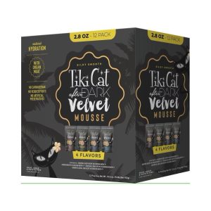 Tiki Cat After Dark Velvet Mousse Variety Pack, 2.8 oz (Case of 12)