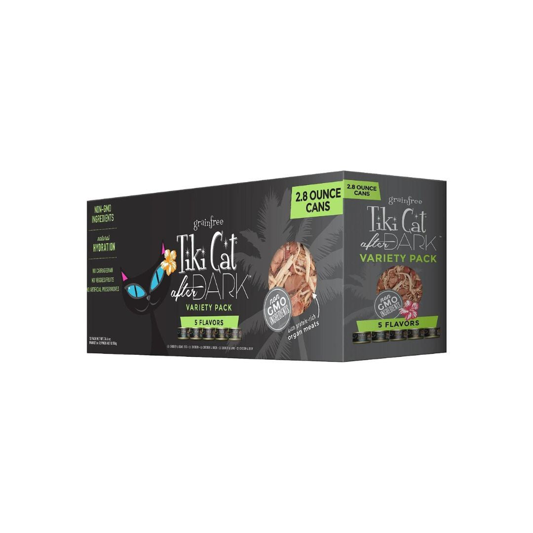 Tiki Cat After Dark Whole Foods Variety Pack, 2.8 oz (Case of 18)