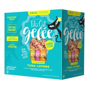 Tiki Cat Gelée Tuna Variety Pack, 2.8 oz (Case of 12)