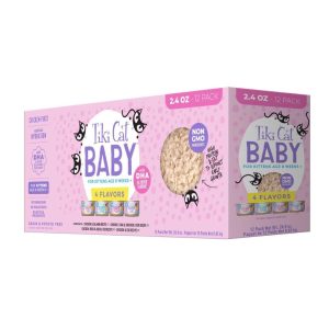 Tiki Cat Baby Kitten Shreds Variety Pack, 2.4 oz