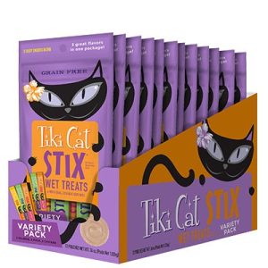 Tiki Cat Stix Mousse Treat Variety Pack, 3 oz (Case of 12)