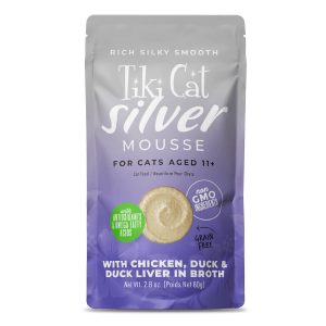 Tiki Cat Silver Senior Chicken, Duck & Duck Liver Mousse, 2.8 oz (Case of 12)