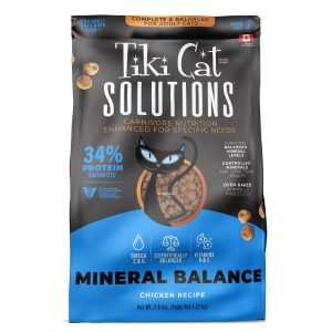 Tiki Cat Solutions Mineral Balance Baked Dry Cat Food, Chicken, 2.8 lb