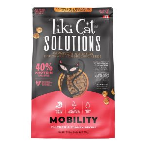 Tiki Cat Solutions Mobility Baked Dry Cat Food, Chicken & Turkey, 2.8 lb