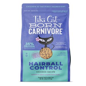 Tiki Pet Cat Born Carnivore Hairball Chicken 3Lbs.